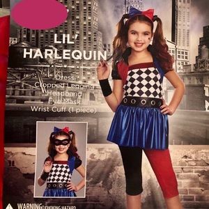 🖤💙 Lil’ Harlequin 💙🖤 Girl Dress Sizes (XL)